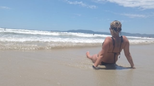 La imagen sería de sus últimas vacaciones, según publicó Infobae.