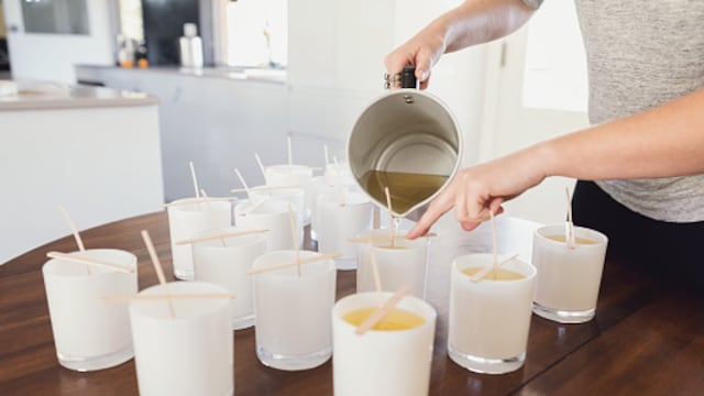 Velas con aceite usado (Foto: Getty)