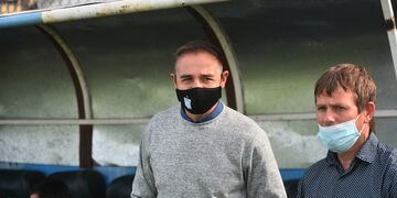 La Tota Medina ya confirmó los once de Racing para este domingo en Nueva Italia (Foto: Pedro Castillo).