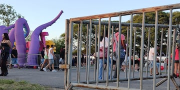 La imagen de un tero "vallado" en el Bum Bum. (Foto: Redacción Vía Córdoba)