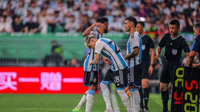 Garnacho, contra Australia en junio pasado (Instagram)