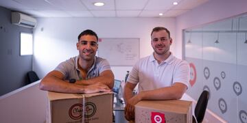 Franco Clarini (23) y Juan Ignacio Saleme Murad (24) startup cordobesa