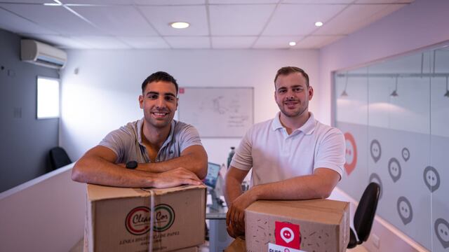Franco Clarini (23) y Juan Ignacio Saleme Murad (24) startup cordobesa
