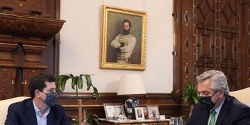 Alberto Fernández estuvo a solas con Wado de Pedro después de la crisis