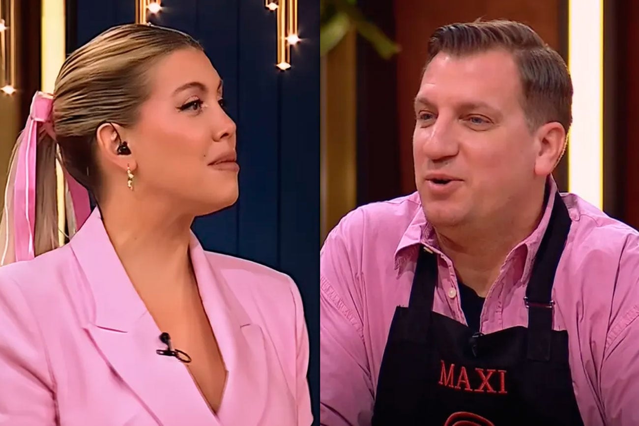 Wanda Nara y Maxi López. Foto: captura pantalla