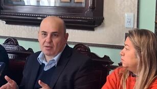 El intendente de Esperanza, Rodrigo Müller