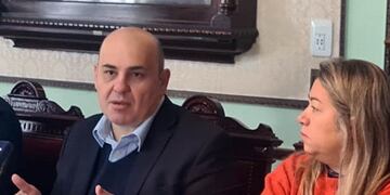 El intendente de Esperanza, Rodrigo Müller