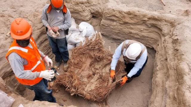 Se descubrieron restos humanos con 800 años de antigüedad durante una excavación en Lima.