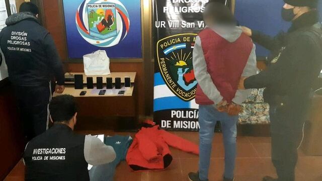Joven terminó detenido por hallarse sospechoso de un robo cometido en San Vicente.