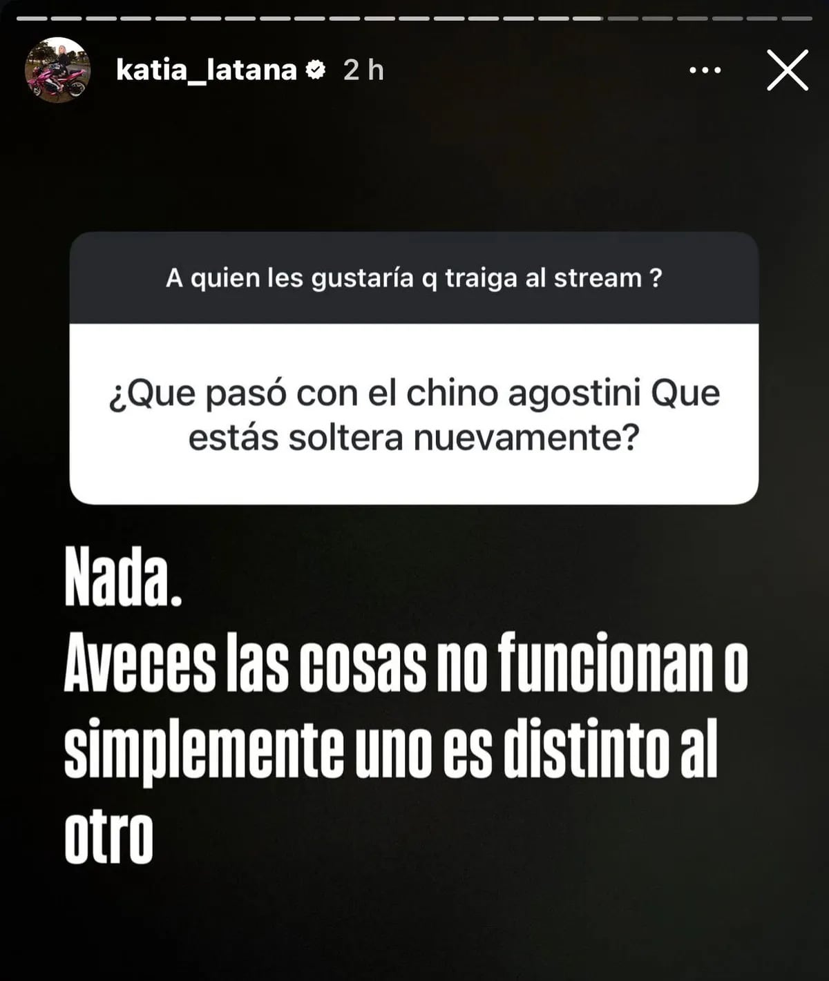 La Tana de Gran Hermano anunció que se separó de Chyno Agostini, el hijo de Nazarena Vélez