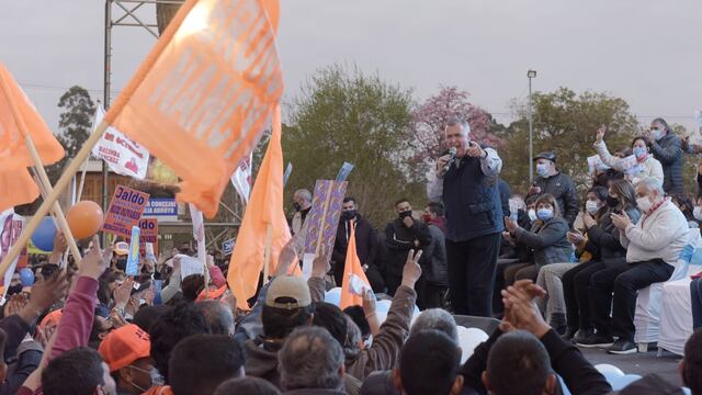 Osvaldo Jaldo participó de un acto en Alberdi.