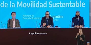 El Gobierno nacional presentó este martes el proyecto de Ley de Promoción de la Movilidad Sustentable.