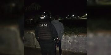 Joven con frondoso prontuario delictivo fue detenido en Garupá.