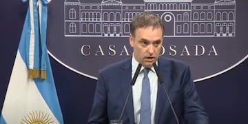 Manuel Adorni, vocero de la presidencia.