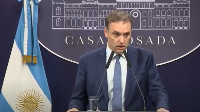 Manuel Adorni, vocero de la presidencia.