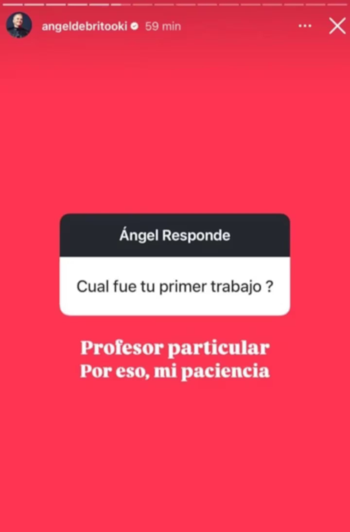Ángel de Brito confesó de que trabajaba antes de estar en televisión