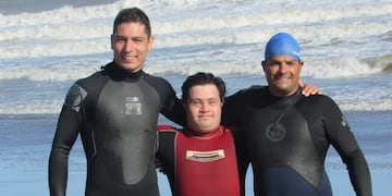 Andrés "Andy" Cristaldo trabajará este año en la Bajada Accesible del Balneario Claromecó.