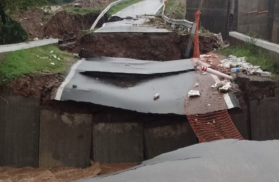 El “temporal” en Córdoba desmoronó una parte de avenida Costanera: ya están arreglando los daños