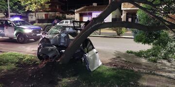 Dos personas debieron ser hospitalizadas tras el accidente de tránsito