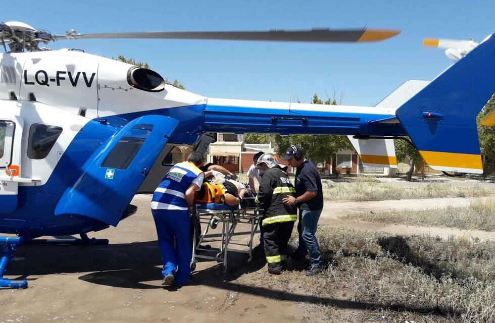 Accidente en San Carlos deja con heridas graves a un hombre quien es trasladado en helicóptero