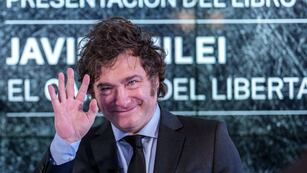 Javier Milei en la presentación de su libro "El camino del libertario" en Madrid. Tras esto, lanzó sus palabras contra el gobierno español que generaron polémica.