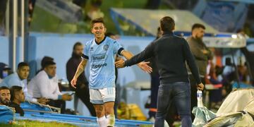 Mariano Miño, autor del gol de la victoria de Belgrano para seguir arriba. Y puede ampliar la ventaja (Nicolás Bravo).