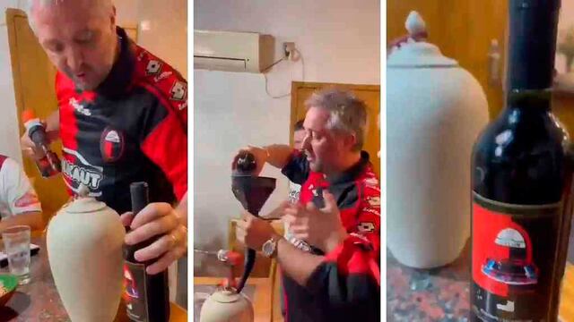 El empresario de 43 años había hecho la promesa de abrir la botella en 2005. (El Litoral)