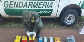 Intentaba transportar marihuana en diversos paquetes de mercaderías.
