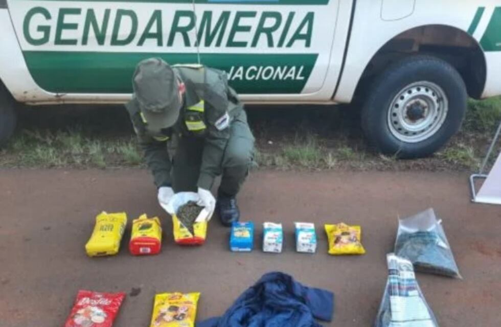 Intentaba transportar marihuana en diversos paquetes de mercaderías