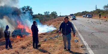La tragedia ocurrió en proximidades de San José de la Dormida.(miraelnorte.com.ar)