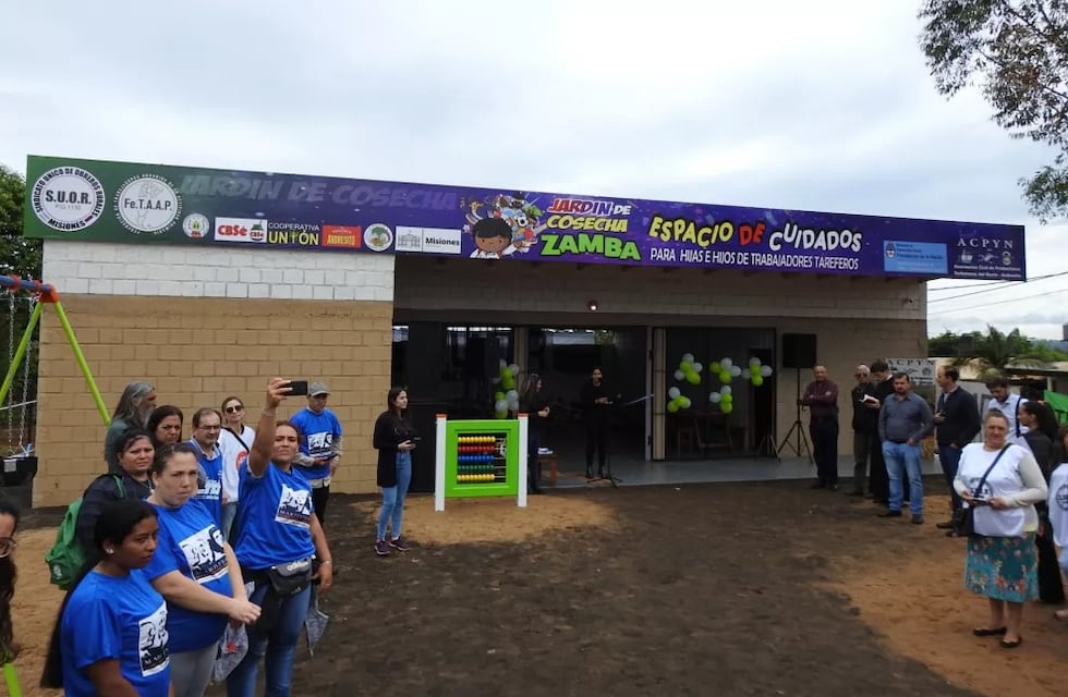 Inauguran en Andresito un jardín de Infantes para hijos de trabajadores rurales