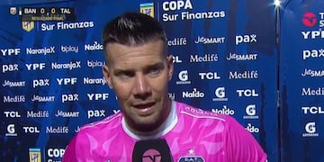 Guido Herrera, arquero y capitán de Talleres, habló luego del empate de la "T" ante Banfield, por la jornada 11 de la Copa de la Liga Profesional. (Captura de pantalla)