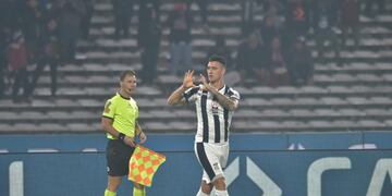 Lucas Suárez anotó su primer gol en Talleres. Sufrió un desgarro y se pierde al menos tres fechas (Facundo Luque / La Voz).