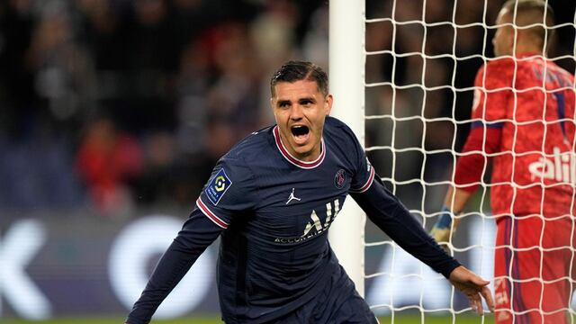 Mauro Icardi se ausentó en la práctica del PSG. (AP)