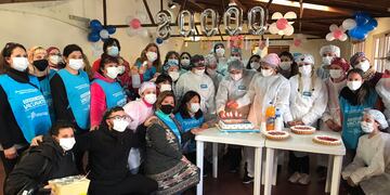replicaron los festejos que se desarrollaron en el Club Teléfonos, de Mar del Plata