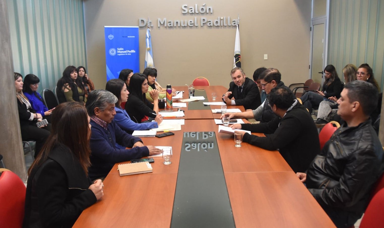 La Comisión de Asuntos Sociales de la Cámara de Diputados provincial, reunida con los médicos veterinarios.