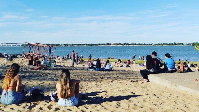 El día comenzó sin nubes a la vista en la ciudad.