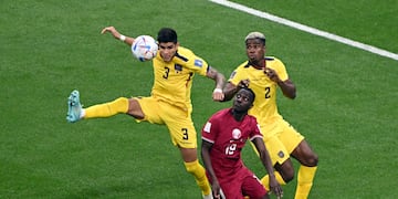 Piero Hincapié, ex defensor de Talleres, fue decisivo para Ecuador en el partido ante Jamaica por Copa América. Foto de Archivo (AP)