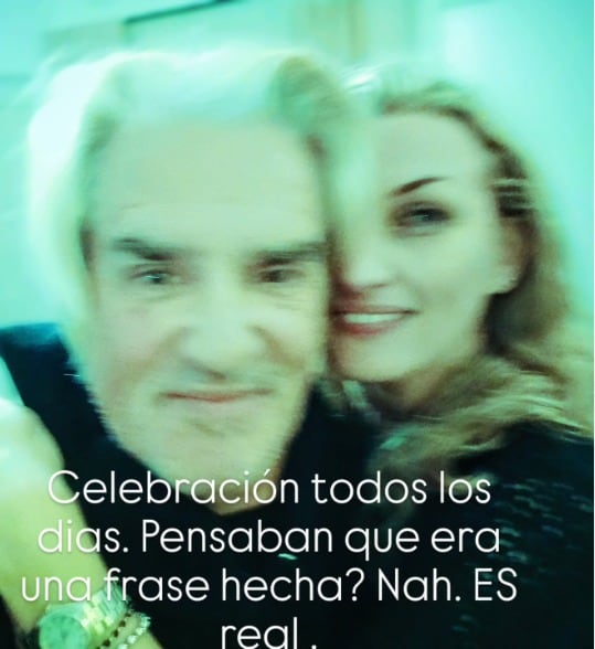 Roberto Pettinato con Jimena Heredia.