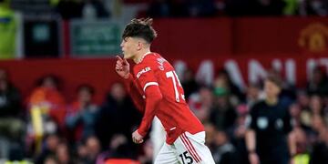 Alejandro Garnacho debutó en Manchester United.