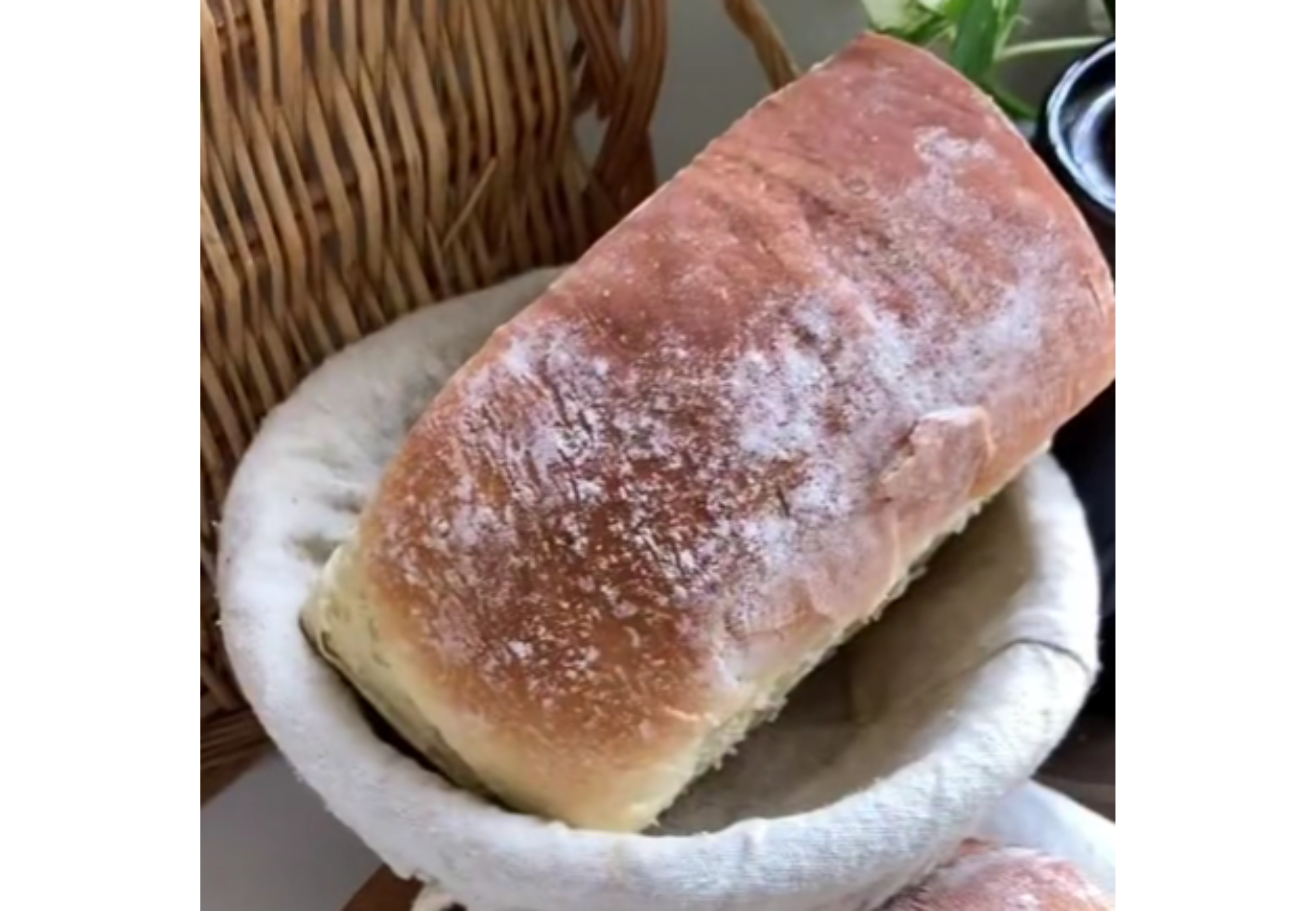 Pan casero tipo artesano.