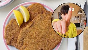 Los 5 "no" de Paulina Cocina para hacer milanesas.