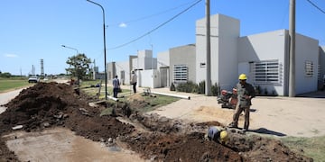 Comenzó la obra de cloacas en el barrio La Cañada