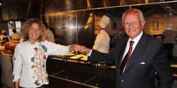 Maru Botana junto a Abel Albino