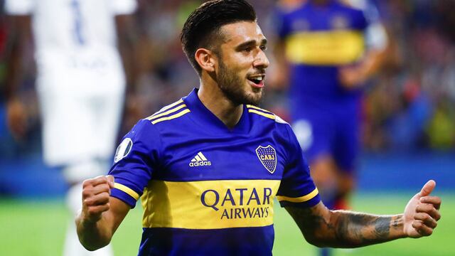 Eduardo Salvio se va de Boca. Jugará en Pumas de México. (AP/Marcos Brindicci/Archivo)