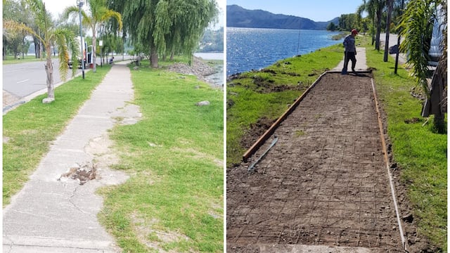 Arreglos en las calles de Carlos Paz.