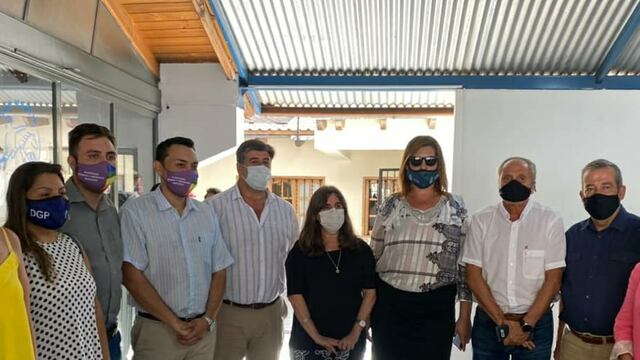 Las autoridades de la provincia y municipales durante la inauguración del refugio para víctimas de violencia de Género en el departamento de San Martín. Gentileza Gobierno de Mendoza