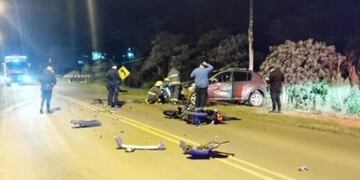 Atropellan y dejan herido de gravedad a un efectivo policial en Alem.