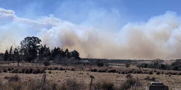 Incendio. En Intiyaco (Bomberos).