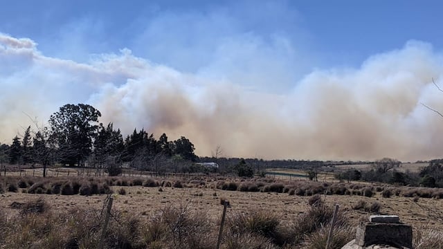 Incendio. En Intiyaco (Bomberos).